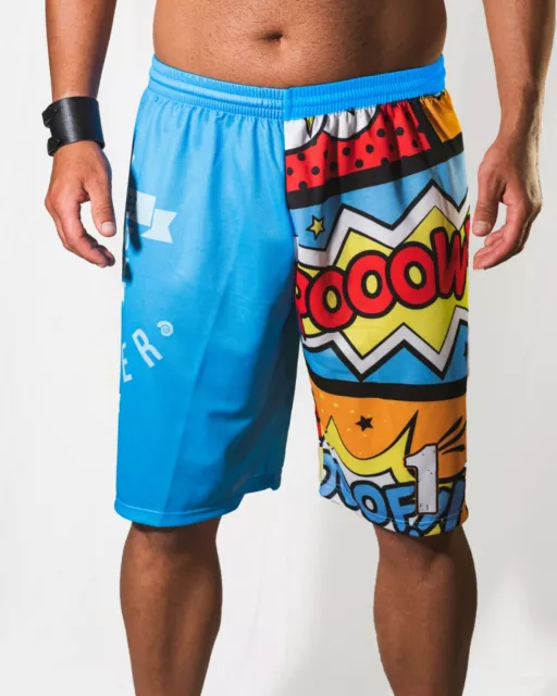 Footex Short Plage Volley-Ball Comics Tennis Mer Encres de Sublimation Padel