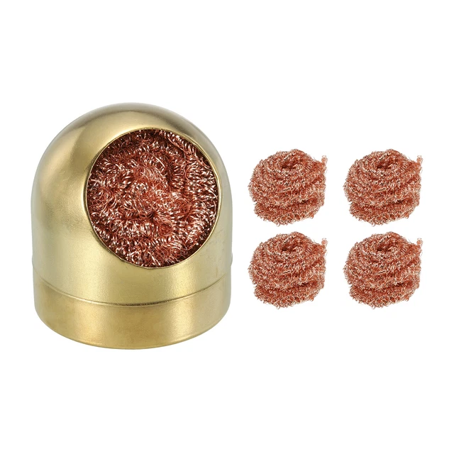 Solder Tip Iron Cleaner 15g Solder Tip Cleaning Brass Tip Kit Gold 26 Pack