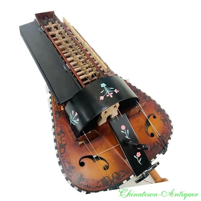 Medieval Style Classical Instrument Hurdy-Gurdy Lira 6-strings 24 Keys #0225 5