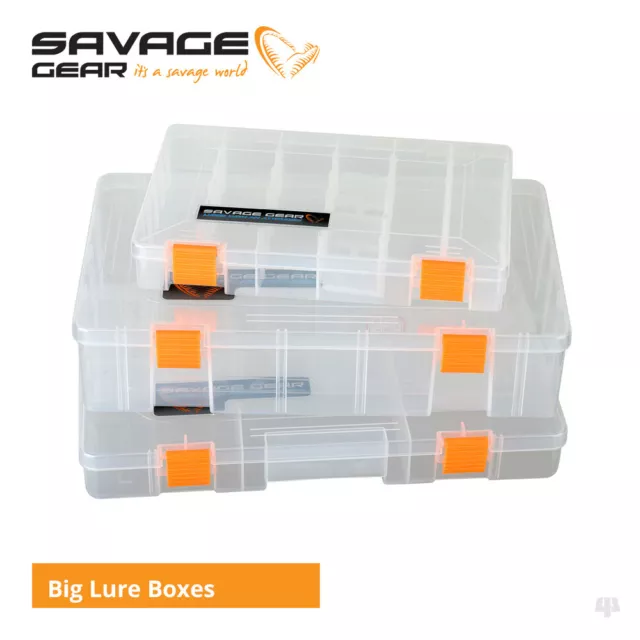 Savage Gear Big Lure Boxes - Pike Perch Zander Bass Wrasse Cod Fishing Tackle