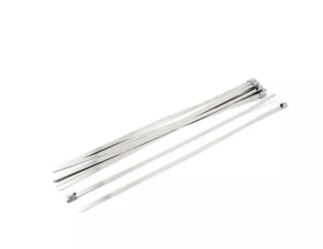 10 colliers de serrage 20cm Inox à bille tube bande thermique échappement NEUF