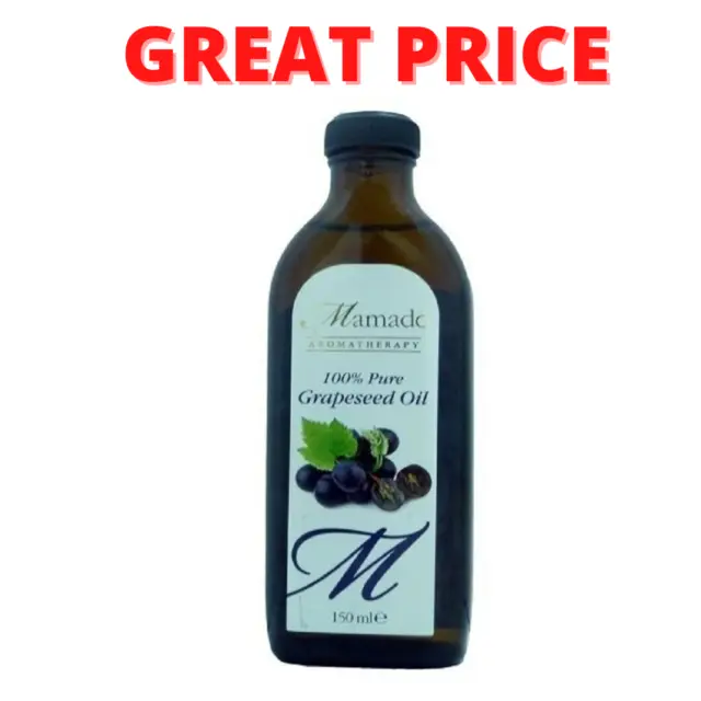 Mamado 100% Pure Grapeseed Oil For Skin And Hair 150Ml