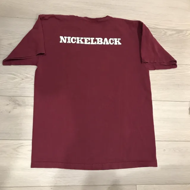 Vintage Nickelback 2001 Y2k 90s Tour Band T Shirt Size Large Rare Creed Rock