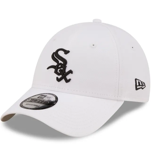 New Era Chicago White Sox League Essential 9FORTY Adjustable Cap Hat - White