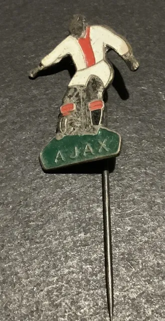 Vintage Ajax Dutch Football Player Pin Badge ? 1960s