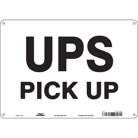 Condor 477T28 Traffic Sign, 10 In H, 14 In W, Polyethylene, Horizontal
