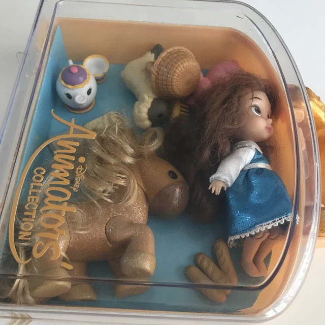 DISNEY ANIMATORS COLLECTION mini doll playset Belle Beauty And The