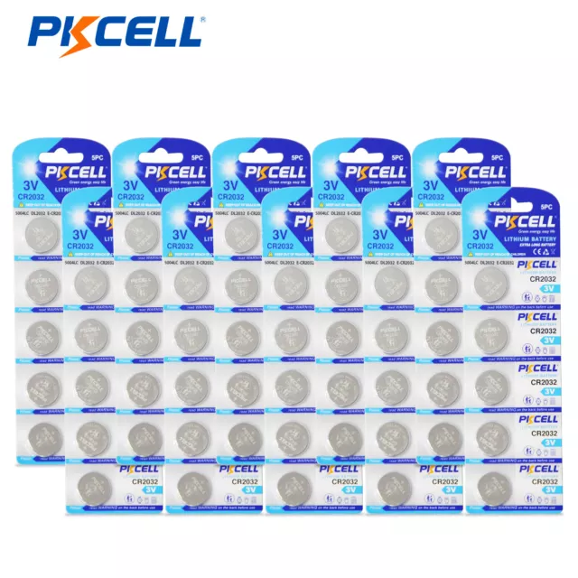 50X CR2032 3V Lithium Coin Battery CR2032 ECR2032 DL2032 LM2032 2032 BR2032 AU