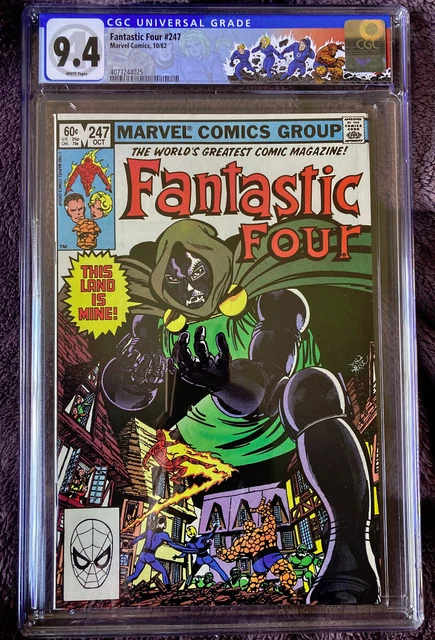 Fantastic Four #247 CGC 9.4 💥CUSTOM FF LABEL 1982 Doctor Doom  Kristoff 1st app