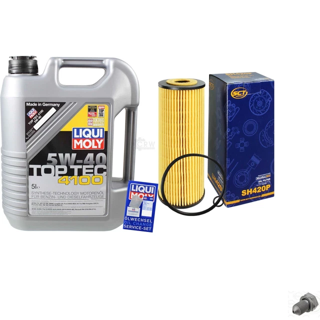 Sct Germania Filtro Olio 5 L Liqui Moly 3701 Top Tec 4100 5W-40 per Per VW Audi