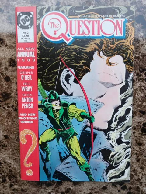 The Question Annual #2 NM- (1989 DC Comics) High Grade Copper Age