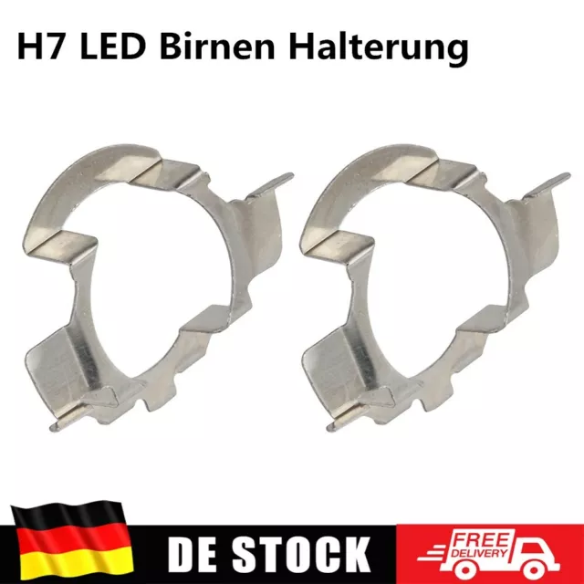 H7 LED SCHEINWERFER Ring Adapter Halter Bajonettverschluss 2 Stück BMW Audi  Benz EUR 3,99 - PicClick DE