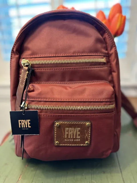 NEW/NEVER USED ✨ FRYE Ivy Mini Backpack Red Clay DB678