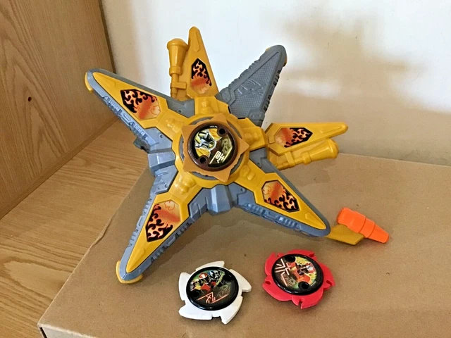 POWER RANGERS NINJA Steel Dx Gold Star Battle Morpher with 3 Ninja ...