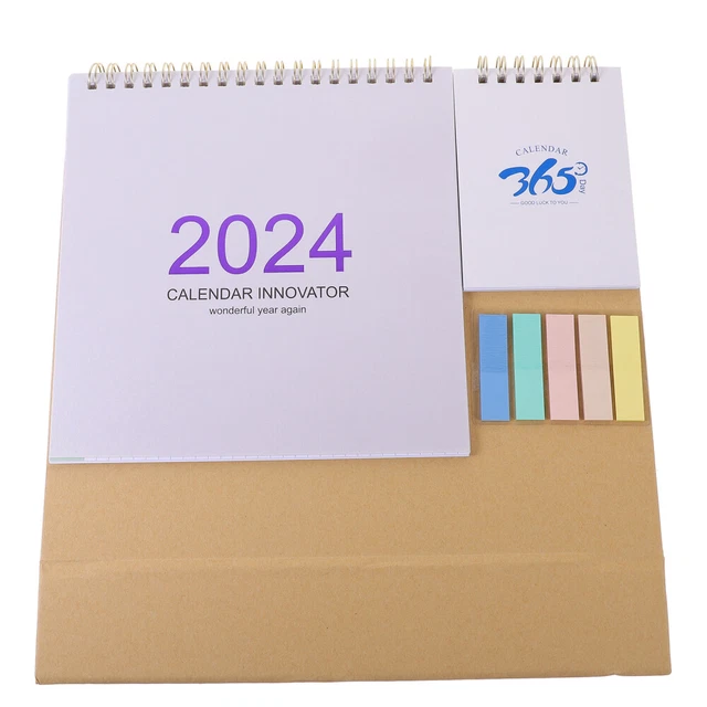 DESK CALENDAR 2024 Table Calendar Monthly Calendar Small Desk Calendar