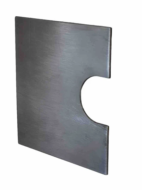 PS-008 Anti-Theft Security Plate For Aluminum Doors – 3-1/2" X 12" Brushed Finish, Latch Protector