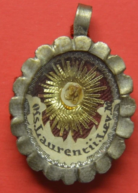 RARA relic reliquiario  RELIQUIA  shrine RELIQUARIO  SAN LORENZO MARTIRE