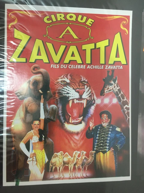Grande affiche 120x240 cm cirque Bouglione et Lydia Zavatta