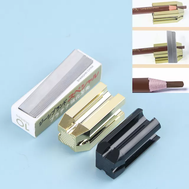 Afilador de lápiz de cejas 2 en 1 para maquillaje permanente delineador de labios Bl'JQ
