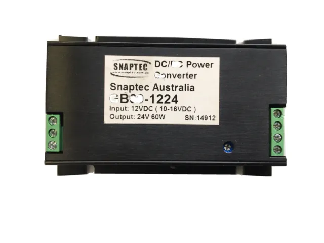 Snaptec 12V to 24V DC/DC Power Converter Part Number GB60-1224