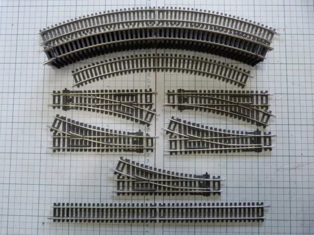 Hornby nickel silver track and points job lot for OO gauge model train set