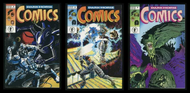 Dark Horse Comics 3-4-5 Comic Lot features 3-part Aliens Story Facehugger horror