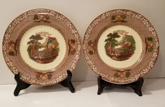 Antique 1850s Royal Staffordshire Pottery England Jenny Lind 1795 Brown/HPainted
