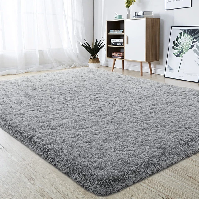 Ultra Soft Area Rugs 4x5.3 Feet Fluffy Carpets for Bedroom Kids Girls ...