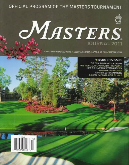 Masters Journal Golf Magazine Official Tournament Program Phil Mickelson 2011