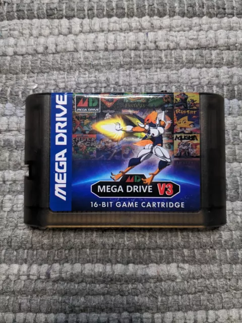 Sega Megadrive Flash Cart Cartridge Everdrive Multi Cart Retro Heaven Mdv3 Wow!!