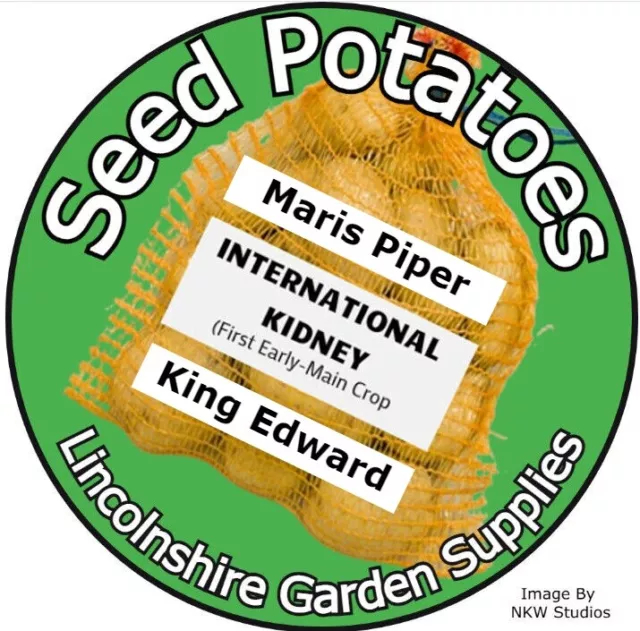 Seed Potatoes International Kidney, King Edward, Maris Piper