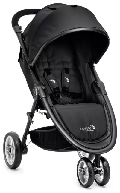 City Lite Baby Jogger Pushchair Stroller Pram Birth to 3 Years - Black