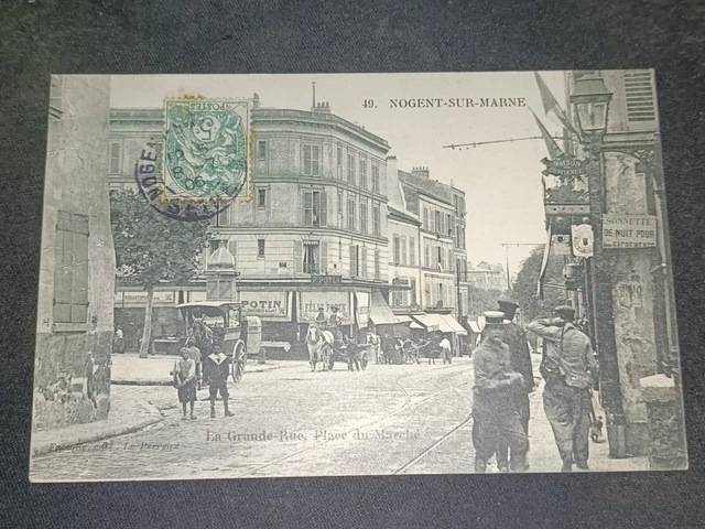 CPA - 94 - Nogent-sur-Marne - La Grande Rue - Place du Marché
