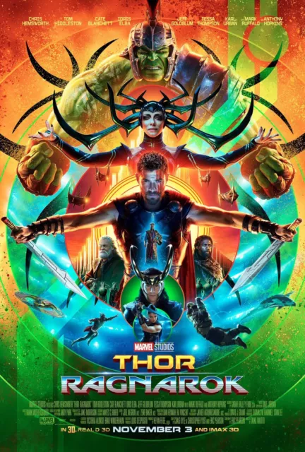 Thor Ragnarok Movie Poster in sizes A0-A1-A2-A3-A4-A5-A6-MAXI 527