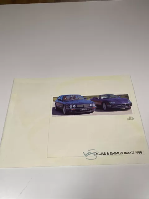 Jaguar Daimler Range Brochure 1999 XK8 XJ8 Super V8 Sovereign XJR X308 XKR XJ