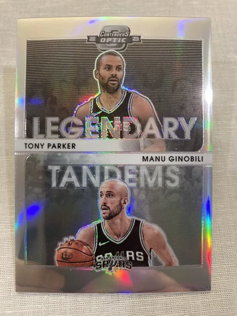 2022-23 Panini Contenders Legendary Tandems Prizm Tony Parker/Manu Ginobili