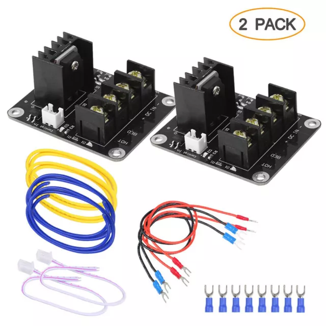 2X MOSFET Board Upgrade 3D Printer Heated Bed Power Module i3 Kit For ANET A8