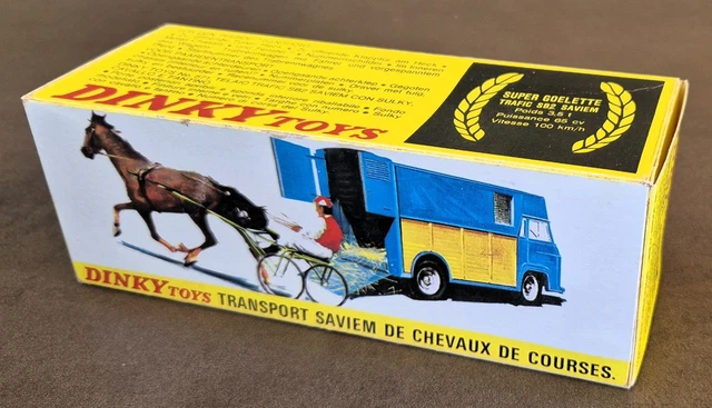 Dinky Toys 571 Saviem SG2 Transport De Chevaux - 1/43 - Meccano - France