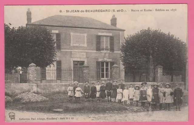 91 - SAINT JEAN DE BEAUREGARD - Town Hall and Schools (Beautiful animation)