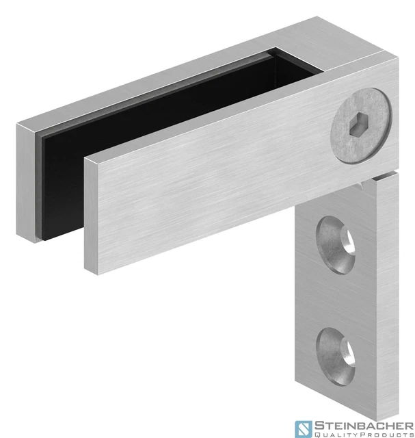 4 Morsetti Per Vetro In Acciaio Inox 304 Con 2 Chiavi Esagonali, Adatte - Foto 7