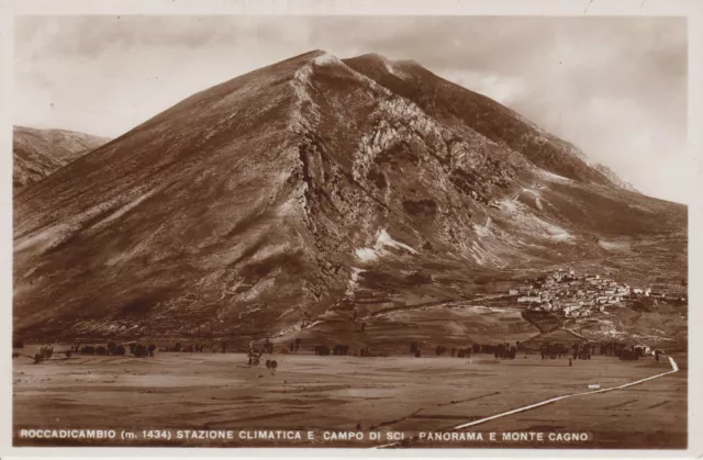 Rocca di Cambio (L'Aquila) Panorama e Monte Cagno f.p.