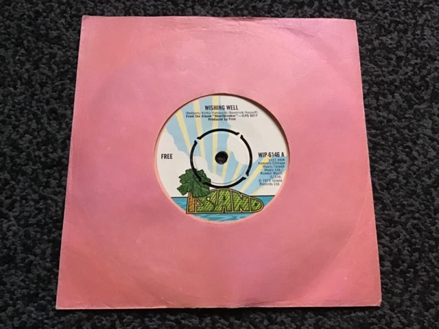 Free - Wishing Well / Let Me Show You 1972 Uk Single Island Wip-6146 Very Good+