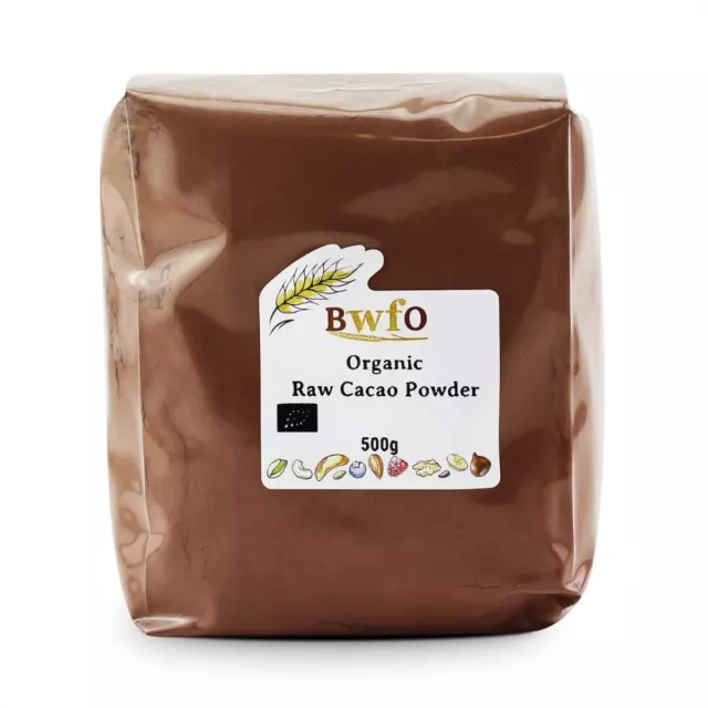 Organic Raw Cacao Powder 500g | BWFO | Free UK Mainland P&P