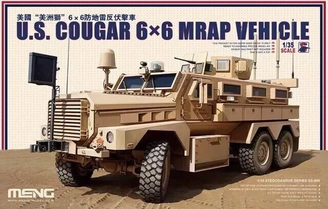 Meng SS-005 - Maßstab 1/35 US Cougar 6x6 MRAP Fahrzeug Modellbausatz