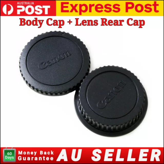 Canon Rear Lens cap + Camera body cap Cover  DSLR  SLR EOS EFEF-S Series Camera