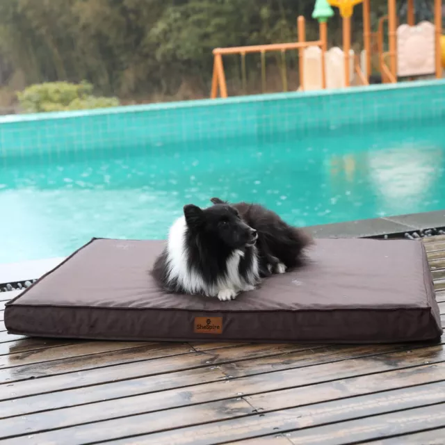 Super Soft Brown X-Large Dog Bed Orthopedic Memory Foam Waterproof Pet Mattress