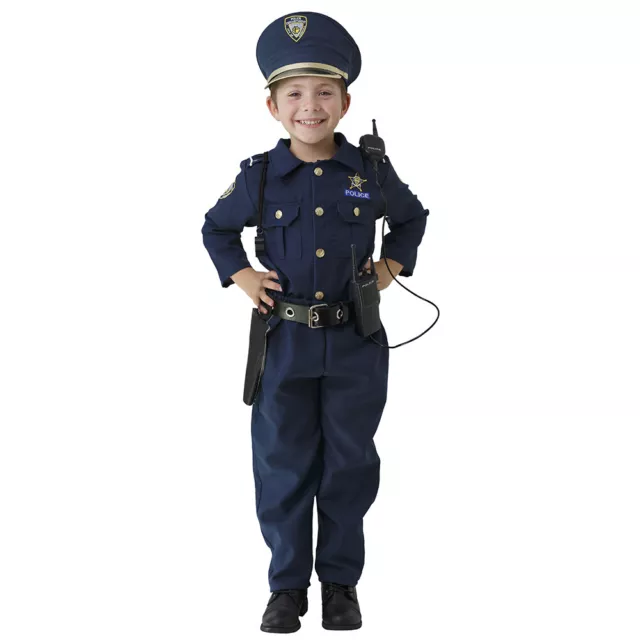 Galardonado Niños De Lujo Policía Finge Juego Disfraz Set por Dress up America