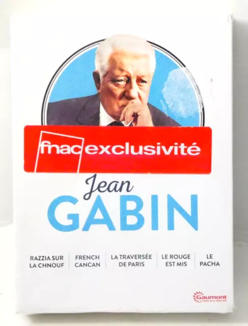 Coffret Neuf 5 Dvd Jean Gabin Razzia Chnouf French Cancan Rouge Est Mis Le Pacha