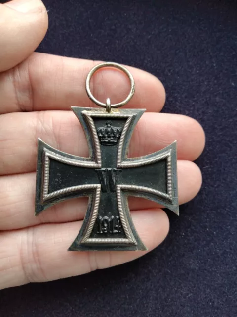 ORIGINAL WW1 GERMAN IRON CROSS 2nd CLASS 1914, MAKER ??.ek110.x