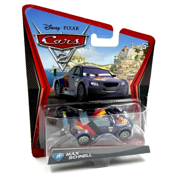 Figurine Cars 2 Disney Pixar Max Schnell #21 métal 1/55